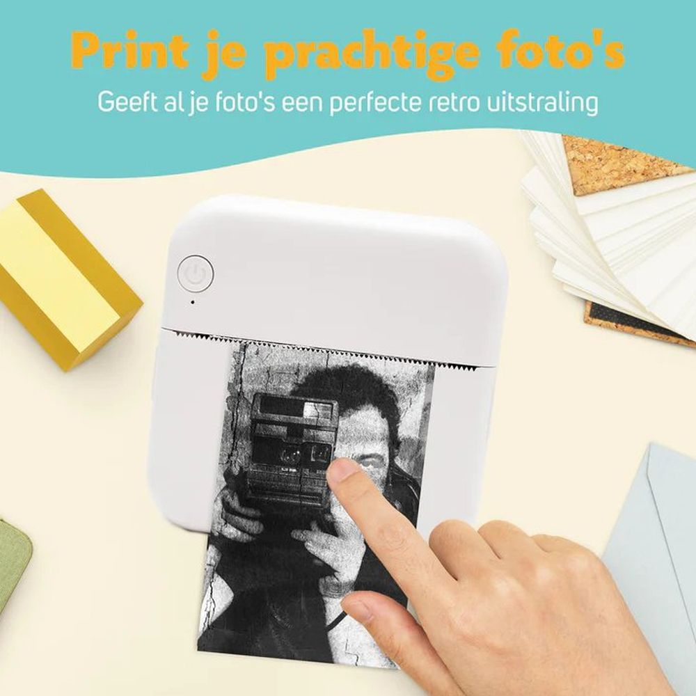 Pora&Co Mini-Fotodrucker für Smartphone, grün