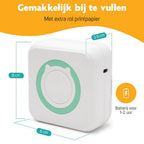 Pora&Co Mini-Fotodrucker für Smartphone, grün