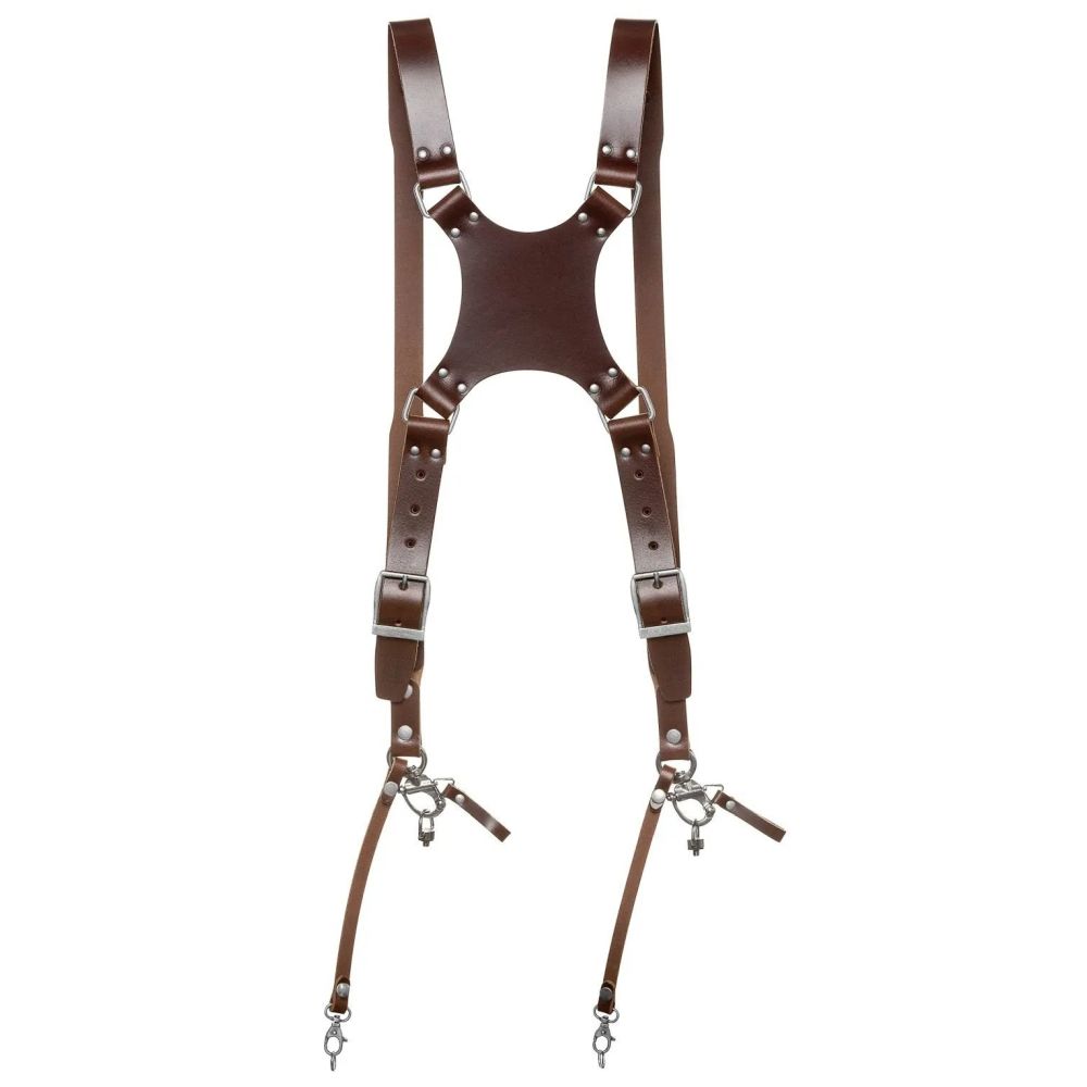 The Hantler Dual Harnais appareil photo Brandy / Old Argent, Grand