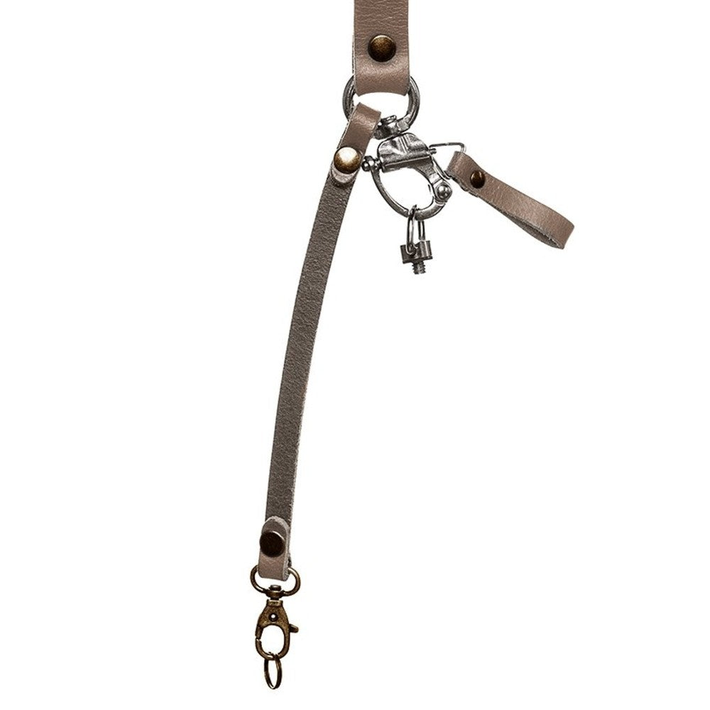 The Hantler Harnais à double caméra Stone Gris / Laiton, Regular