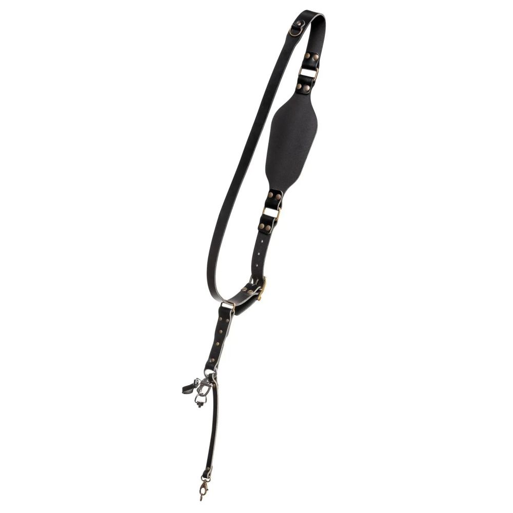 Der Hantler Kamera-Schultergurt Schwarz / Messing, Regular