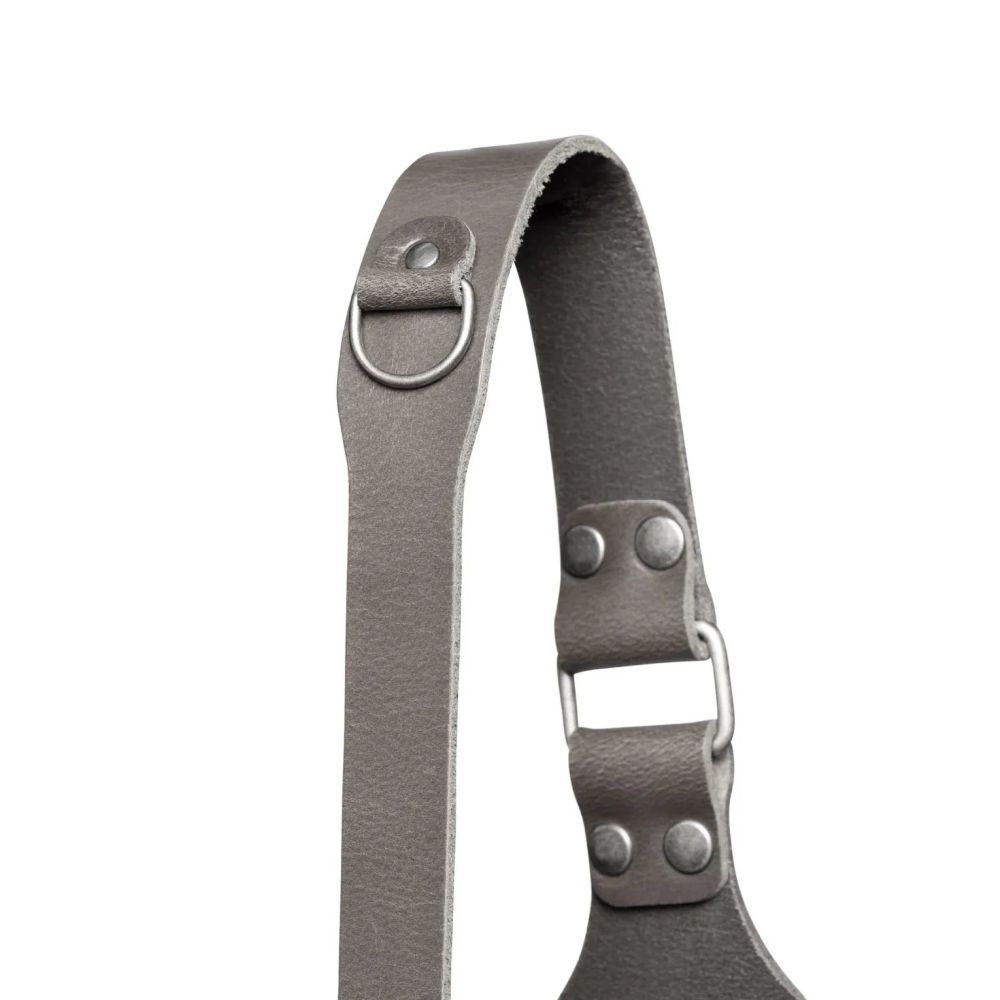 Der Hantler Kamera-Schultergurt Stone Gray / Messing, Regular