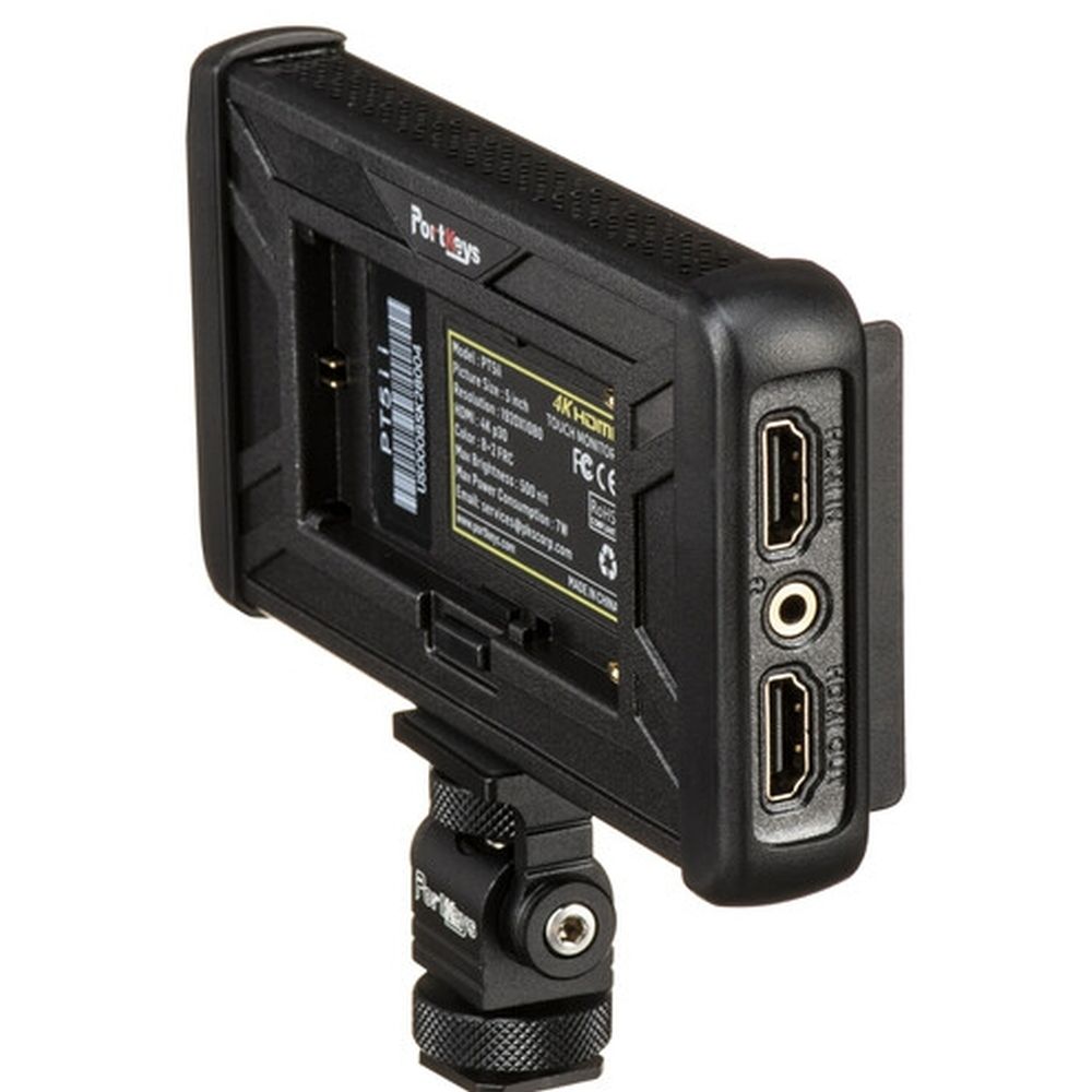 Portkeys PT5 II Moniteur à écran tactile 4K HDMI de 5 pouces avec prise en charge de la LUT 3D