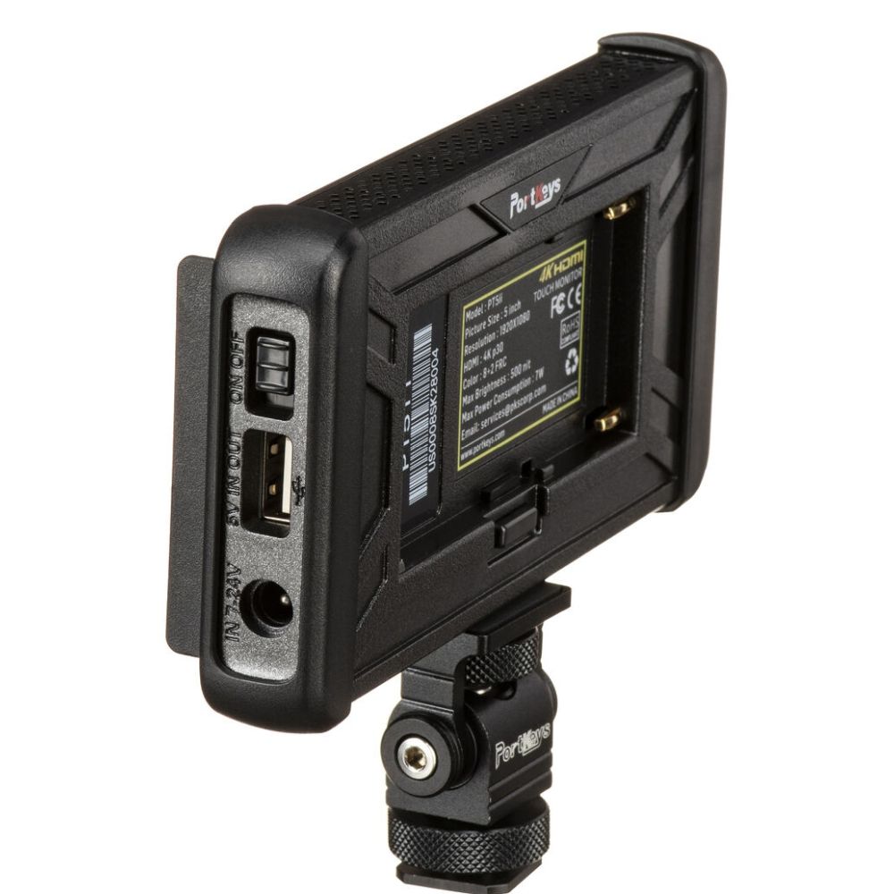 Portkeys PT5 II Moniteur à écran tactile 4K HDMI de 5 pouces avec prise en charge de la LUT 3D