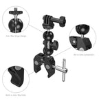 SmallRig 4373 Super-Klemme in Krabbenform mit Kugelkopf-Magic-Arm