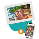 Pora&co Digitaler Fotorahmen mit WiFi & Frameo App 10 Zoll, weiß
