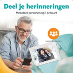 Pora&co Digitaler Fotorahmen mit WiFi & Frameo App 10 Zoll, weiß