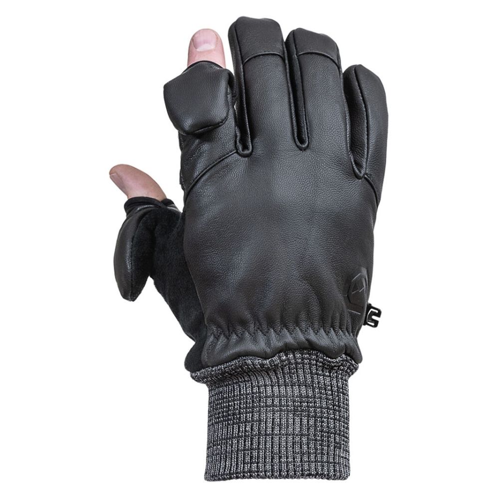 Vallerret Hatchet Cuir Gant Noir, XS