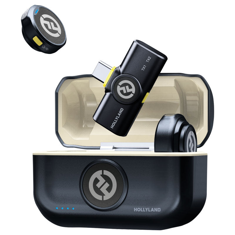 Hollyland Lark M2 avec prise USB-C (Duo,Shine Charcoal)
