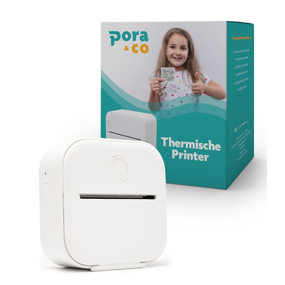 Pora&co Mini-Thermofotodrucker für Smartphone, hellgrün