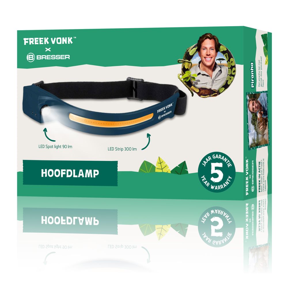Freek Vonk x Bresser Stirnlampe mit LED-Streifen