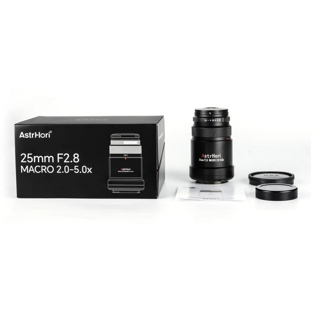 AstrHori 25mm f/2.8 2-5x Sony E (Plein format)