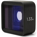 Moment T-Series 1.33x Anamorphotisches Mobilobjektiv, Blauer Streulichtstreifen