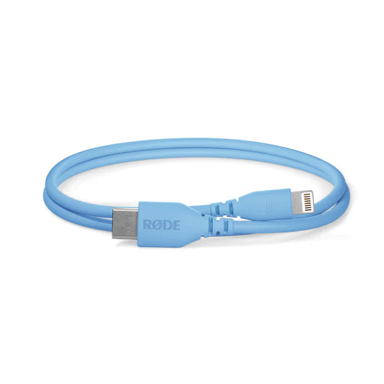 RØDE SC21 30cm USB-C zu Lightning Kabel, Blau