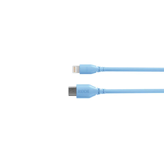 RØDE SC21 30cm USB-C zu Lightning Kabel, Blau