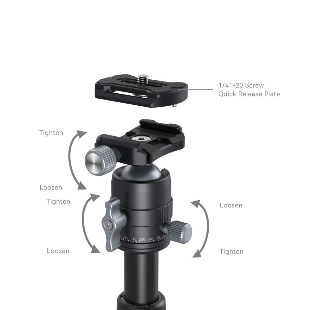 SmallRig 4289 Aluminium Mini-Stativ VT-20