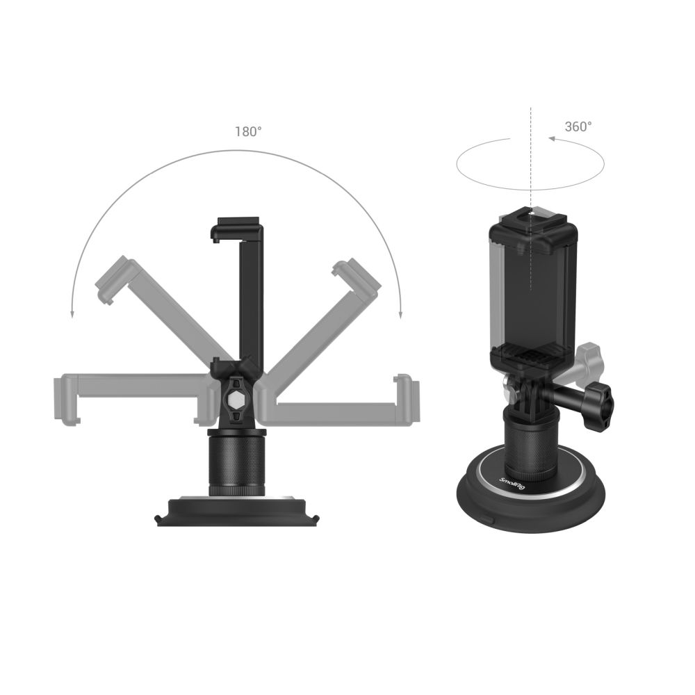 SmallRig 4347 Saugnapfhalterung für Action-Kameras