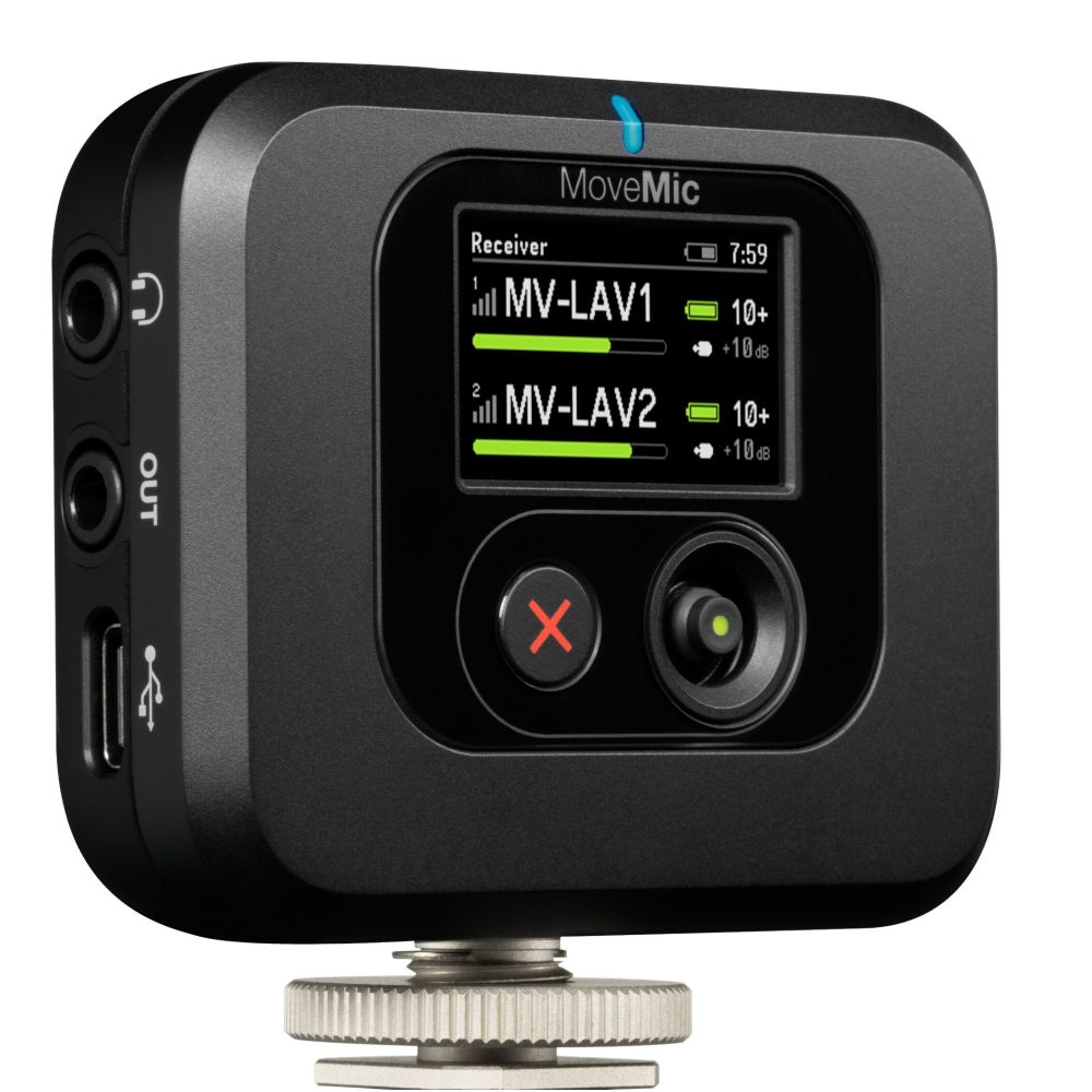 Shure MoveMic MV-R Kameramontierbarer Plug-in-Empfänger