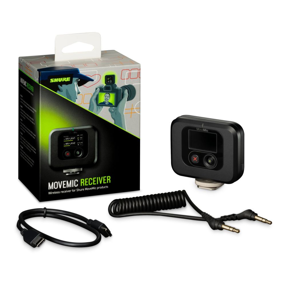 Shure MoveMic MV-R Kameramontierbarer Plug-in-Empfänger
