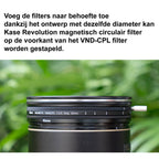 Kase VND-CPL Kit vidéo avec brume blanche 77mm