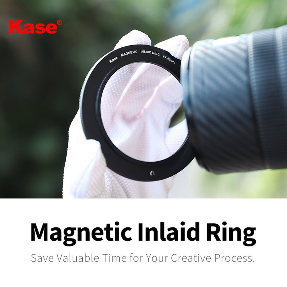 Kase Revolution Bague incrustée magnétique 67-82mm