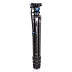 Benro Tortoise Carbon Stativ mit S4PRO Videokopf 34C Nivellierbasis