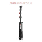 Shape Low Boy Double Riser Ständer Schwarz/Chrom 6,4'
