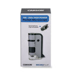 Carson Handmikroskop MP-250 MicroFlip 100-250x mit Smartphone-Adapter
