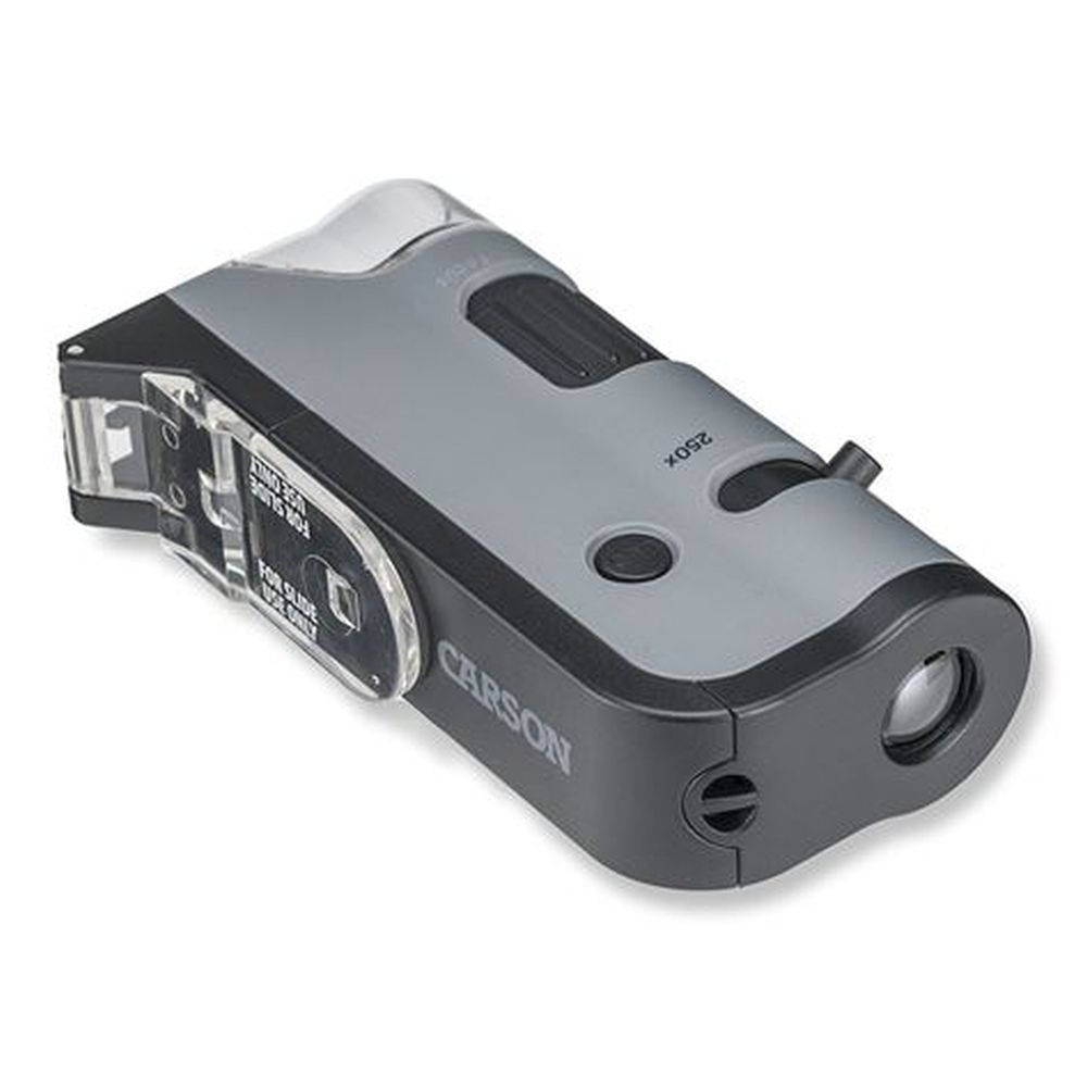 Carson Handmikroskop MP-250 MicroFlip 100-250x mit Smartphone-Adapter