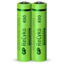 GP NiMH ReCyko AAA 650mAh 1,2V Rechargeable, 2 Pièces