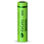 GP NiMH ReCyko AAA 650mAh 1,2V Rechargeable, 2 Pièces