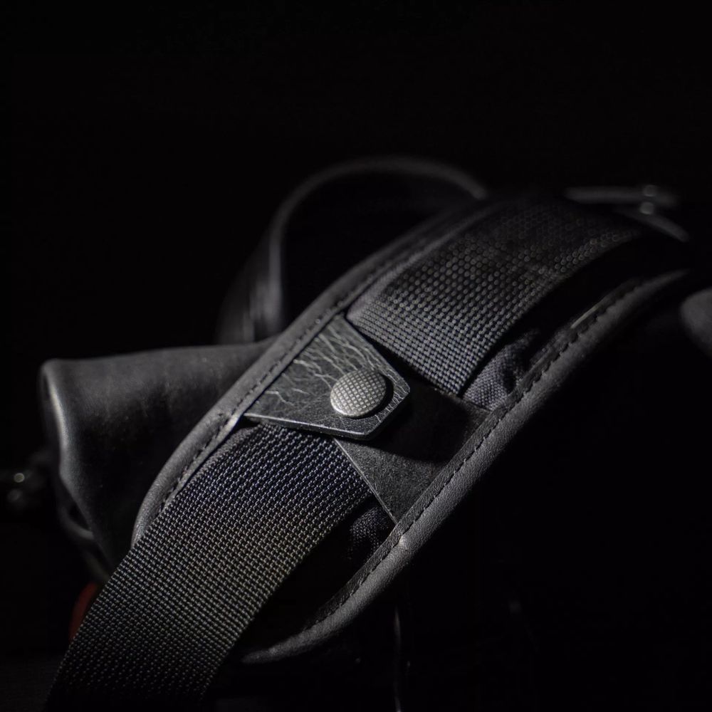 Wotancraft Pilot Travel Camera Bag 3,5l - cuir noir