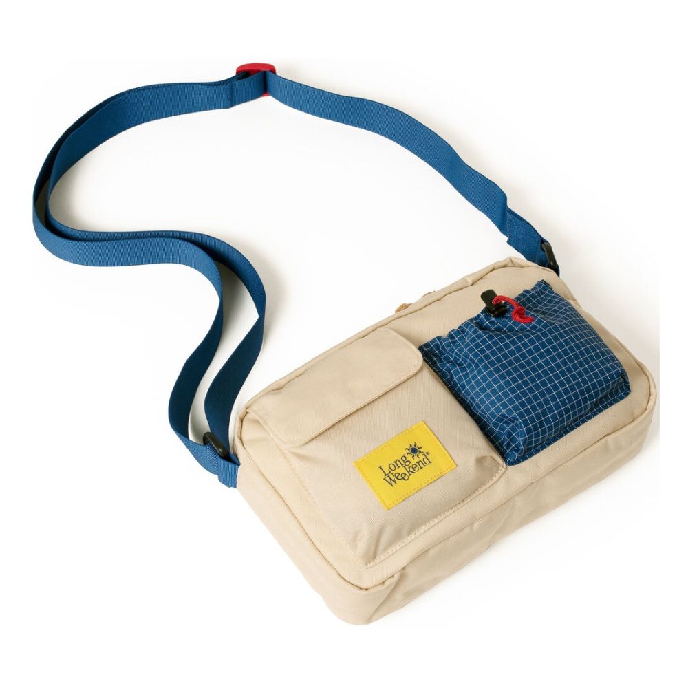 Moment Long Weekend Santa Fe Schultertasche, Creme Multi
