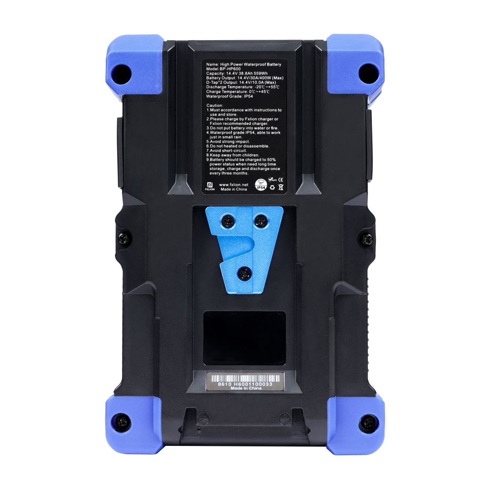 Fxlion Batterie Étanche Haute Puissance 14,4 V/559 Wh V-Mount