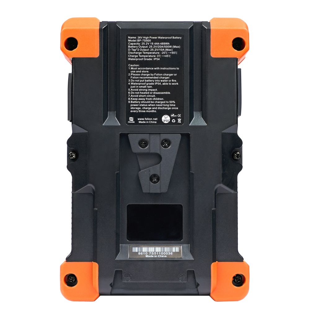 Fxlion BP7S500 498Wh High Power Waterproof V-mount Battery