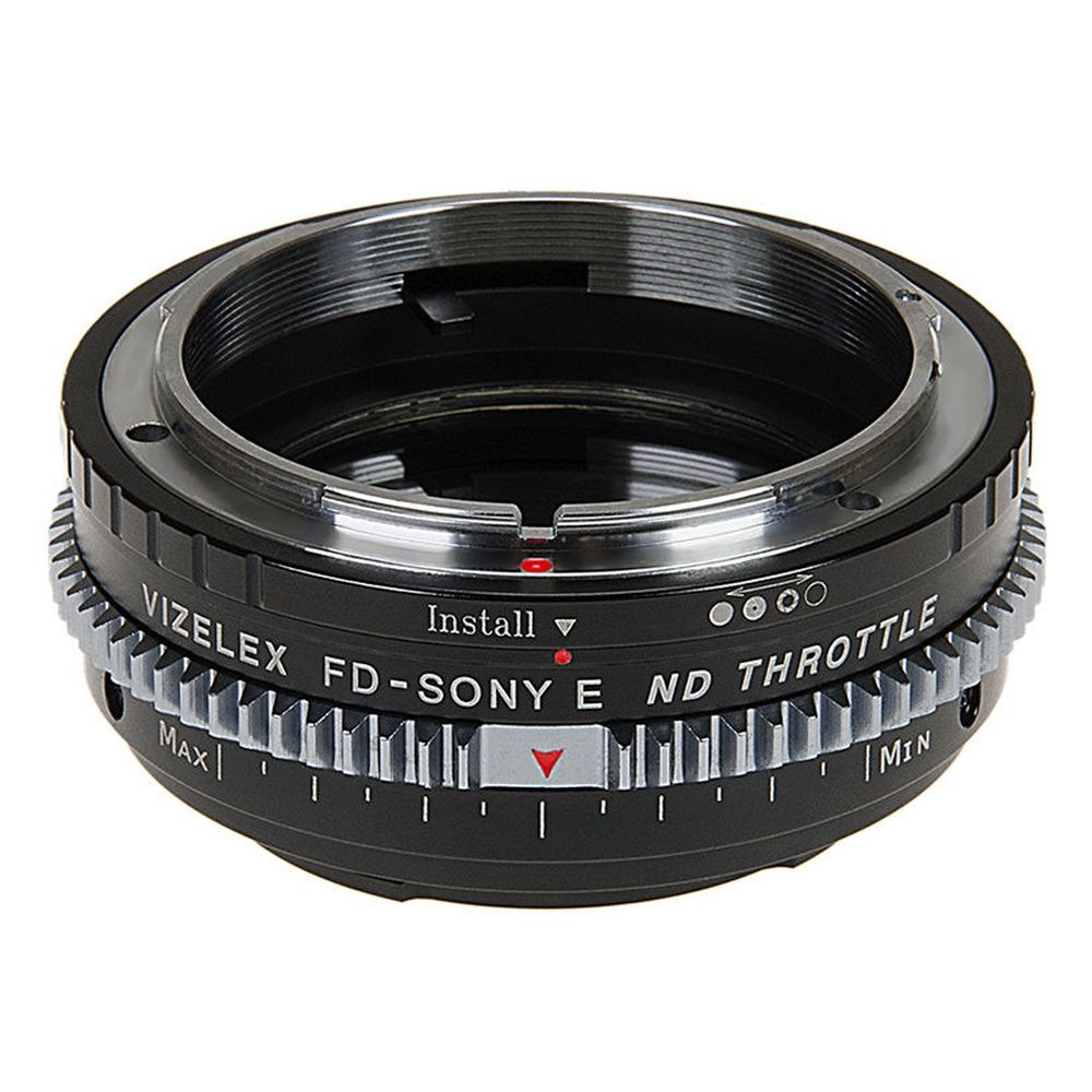 Vizelex Cine ND Throttle Objektiv Mount Adapter - Canon FD & FL 35mm SLR auf Sony Alpha E-Mount