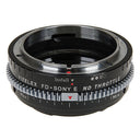 Vizelex Cine ND Throttle Objektiv Mount Adapter - Canon FD & FL 35mm SLR auf Sony Alpha E-Mount