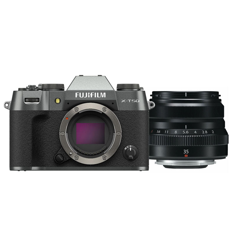 Fujifilm X-T50 charcoal argent + XF 35mm f/2.0