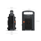 SmallRig 4578 Chargeur de Batterie V-Mount Double Canal (Norme Européenne)