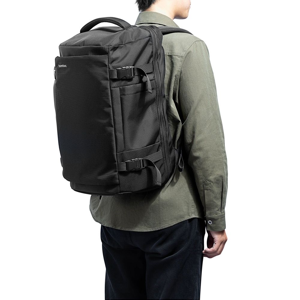 Tomtoc Navigator-T66 Reise-Laptop-Rucksack, schwarz