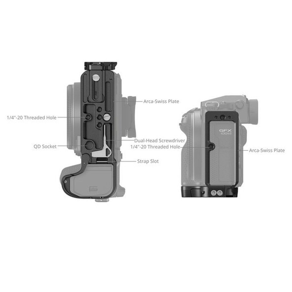 SmallRig Plaque de Montage en L pour Fujifilm GFX100S II 4716