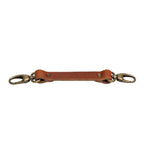 Der Hantler Brustgurt Cognac / Altsilber, groß 33cm