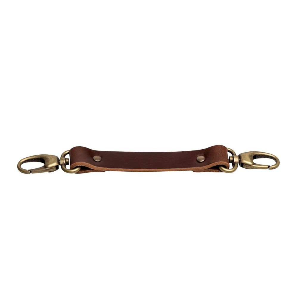 Der Hantler Brustgurt Brandy / Messing, groß 33cm