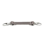 Der Hantler Brustgurt Grau / Altsilber, groß 33cm