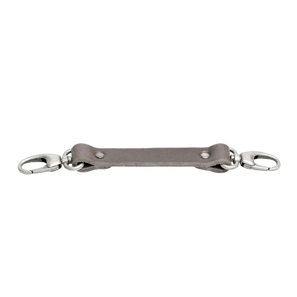 Der Hantler Brustgurt Grau / Altsilber, groß 33cm