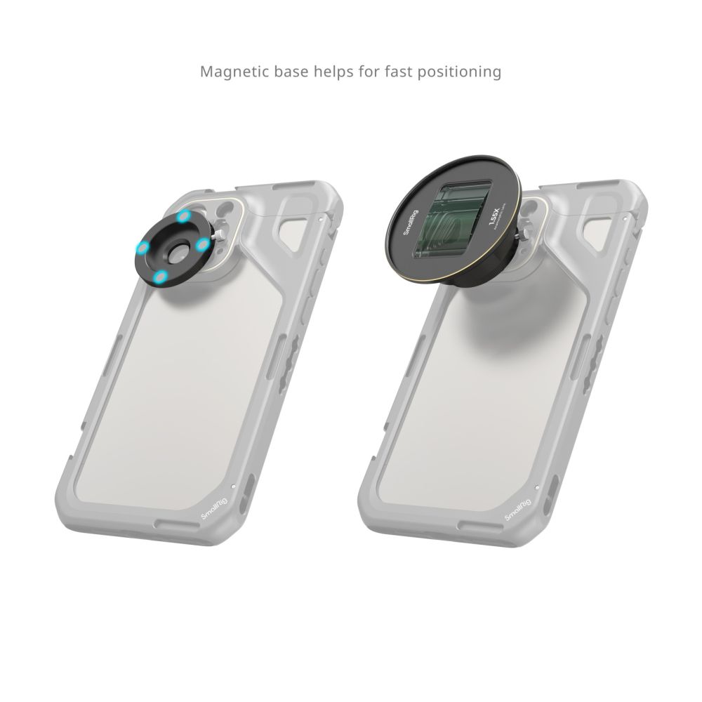 SmallRig 3578B Objectif anamorphique 1,55x pour téléphone portable (monture T)