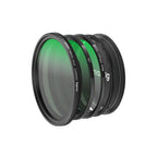 SmallRig 4726 Jeu de Filtres Attachables 5-en-1 VND 2-32 & CPL & 1/4 Effet Noir Mist (67mm)