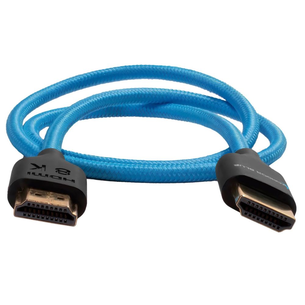 Kondor Blue Câble tressé bleu 4K HDMI 2.0 / 2 pieds