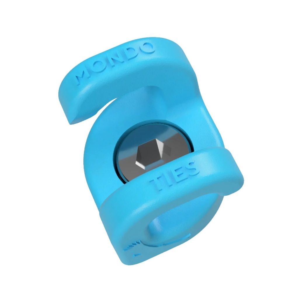 Kondor Blue Mondo Ties Clips de Gestion de Câbles pour Caméras (1/4"-20) (10 Pack / Kondor Blue)