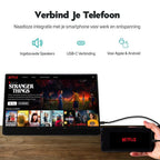 Pora&co Moniteur portable à écran tactile 15,6 pouces